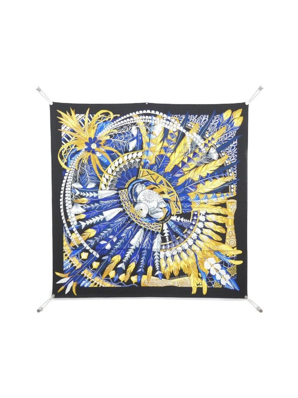 Hermes Danse Pacifique Carre Scarf